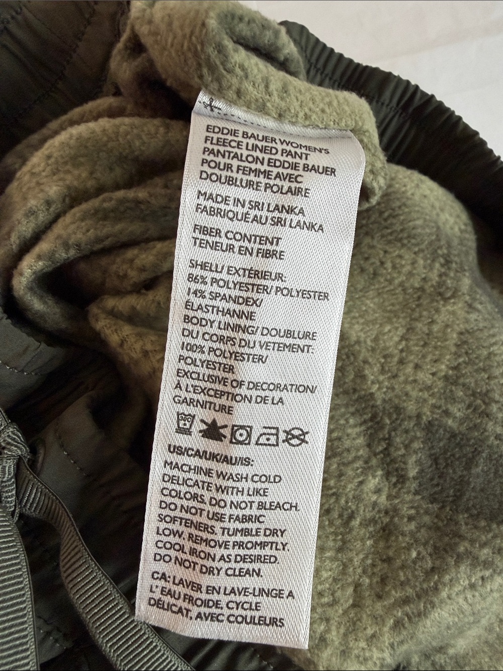 Eddie Bauer Army Green Drawstring Cargo Joggers - Picture 11 of 14